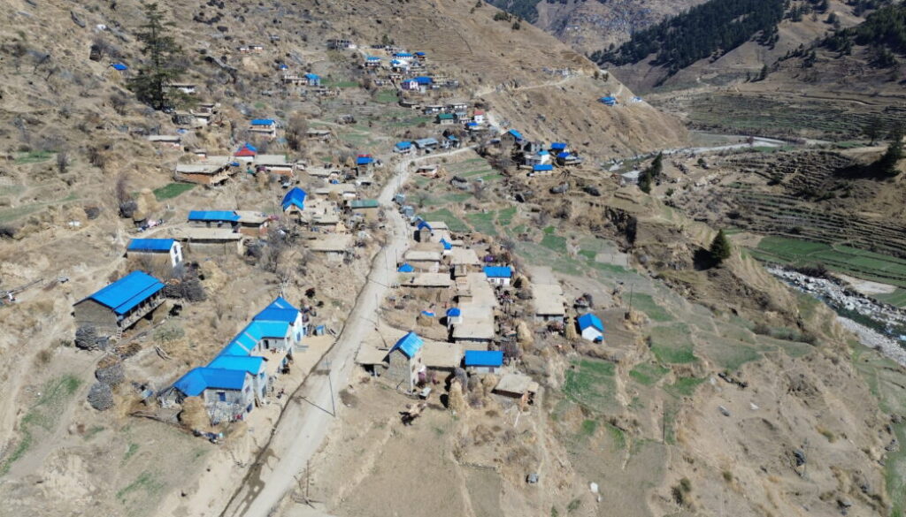Drone shot Hima, Jumla